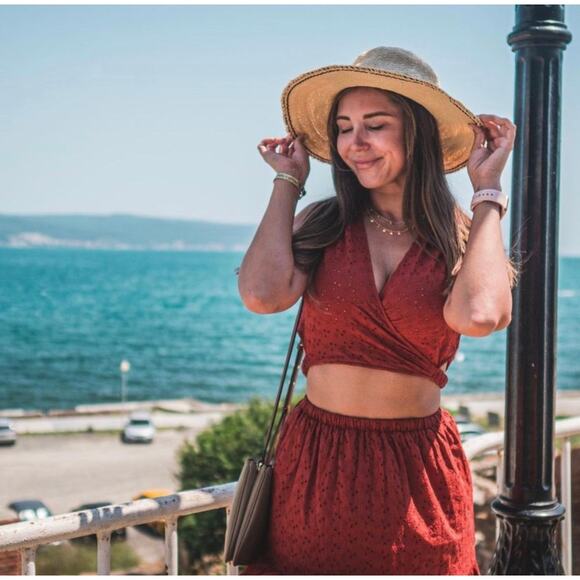 ZARA BLOGGER FAVORITE OPENWORK EMBROIDERED DRESS\ - Picture 8 of 13